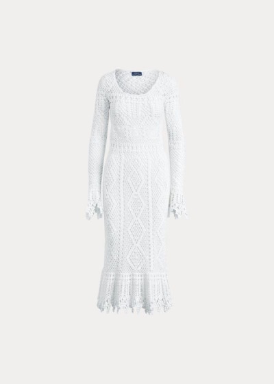 Polo Ralph Lauren Crocheted Cotton Kjole Dame Danmark (OFGIR4910)